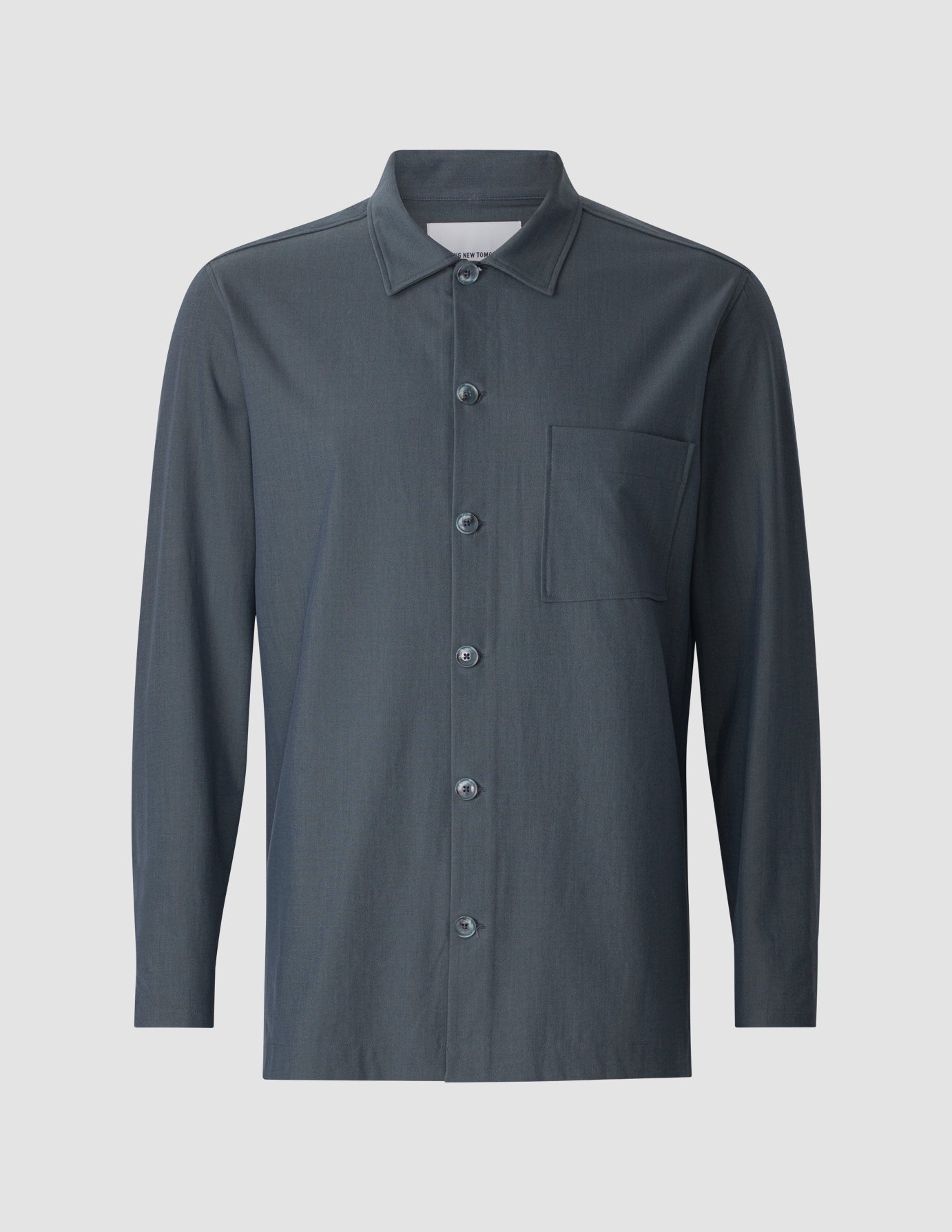 Tech Linen Overshirt Navy